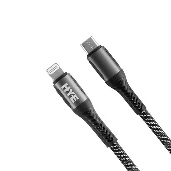 Imagem de Cabo USB-C A Lightning Hye HYEA5CL - Preto 1 Metro