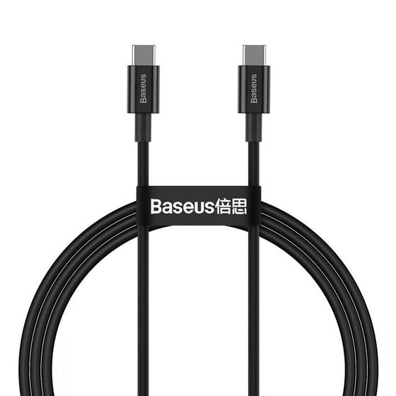 Imagem de Cabo USB-C A USB-C Baseus CATYS-B01 Superior 100 W - Black 1 Metro