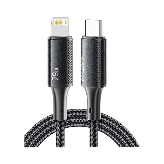Imagem de Cabo USB-C de Carga Rápida (29W) para iPhone, iPad e Macbook - Compatível com iPhone 14, 13, 12, 11, Pro Max, Xs, Xr