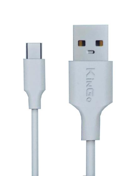 Imagem de Cabo Usb C Longo 2 Metros Branco Reforçado Kingo (android)