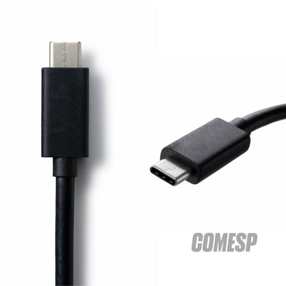 Imagem de Cabo USB C p/ Tipo C carregador turbo blindado reforçado 3A 2 metros Comesp