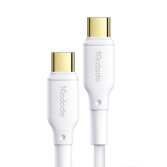 Imagem de Cabo Usb-c P/ Tipo-c Turbo 1m Pd 100W 5a Branco Turbo Mcdodo