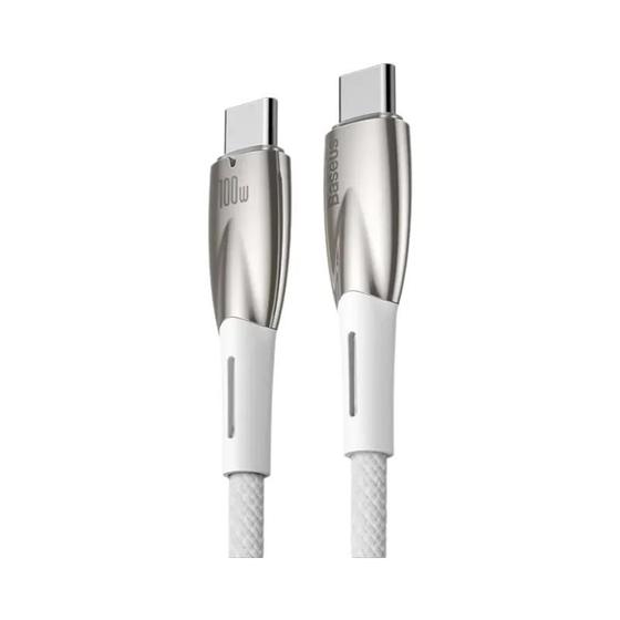 Imagem de Cabo USB-C para Carregamento Rápido de 100W PD - Compatível com iPhone 15, Xiaomi Poco F3 e Realme