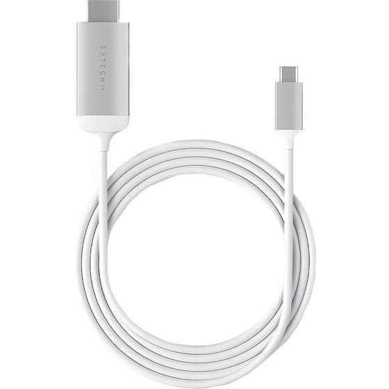 Imagem de Cabo USB-C para HDMI Satechi Stchdmis 4K - Branco 1.8 Metros