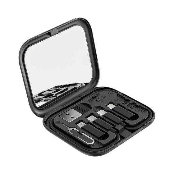 Imagem de Cabo USB-C para USB-C 60W 4 em 1 - com Suporte para Celular