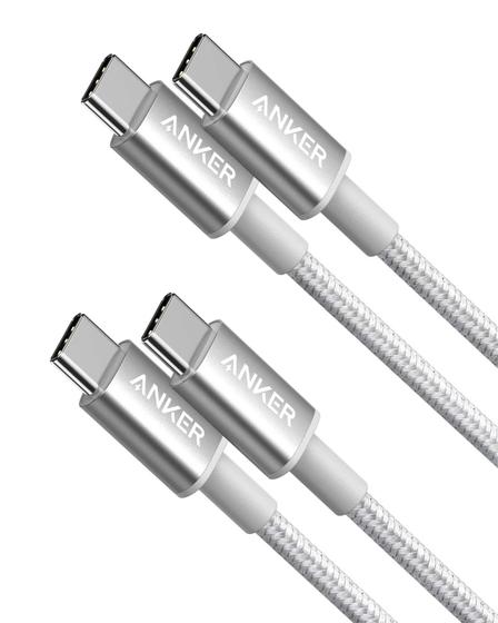 Imagem de Cabo USB-C para USB-C Anker (60W) - Pacote com 1m e 2m