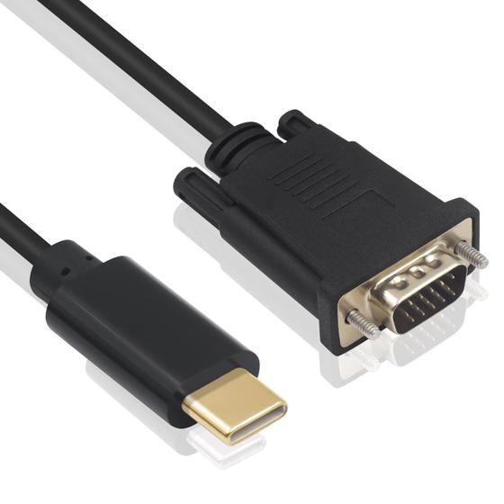 Imagem de Cabo USB-C para VGA Duttek (1,8m) - Para Monitor, Desktop e Projetor