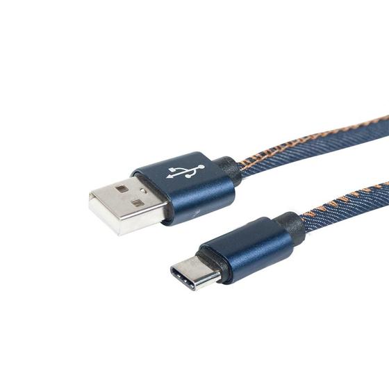 Imagem de Cabo USB C Turbo 3.0A Xcell  Revestido Jeans XC-CD-33