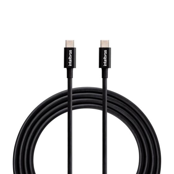 Imagem de Cabo USB-C - USB-C 1,2m PVC Preto Intelbras EUCC 12PP