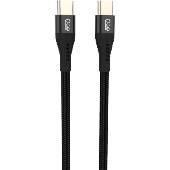 Imagem de Cabo USB-C + USB-C I2GO 100w 2 Metros Celular e Notebook