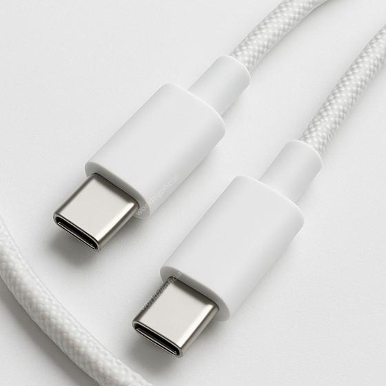 Imagem de Cabo USB-C x USB-C Nylon Reforçado Carregamento Rápido e Transferência de Dados