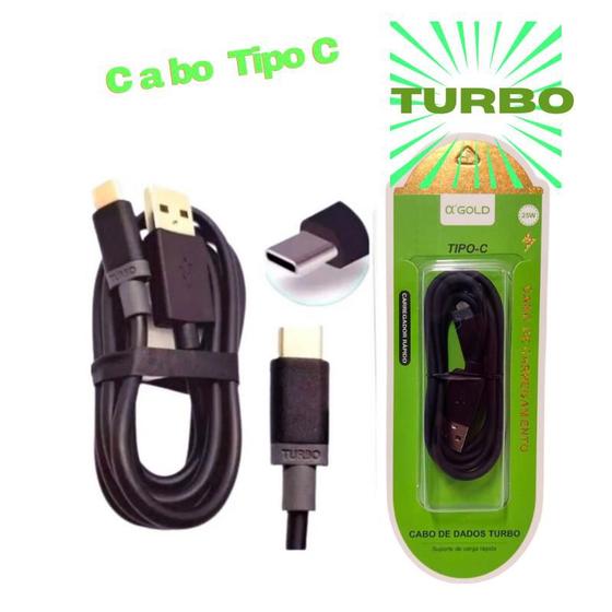 Cabo Usb Celular Tipo C Carregamento Rápido Turbo 25W Menor preço em Cabo Usb Celular Tipo C Carregamento Rápido Turbo 25W