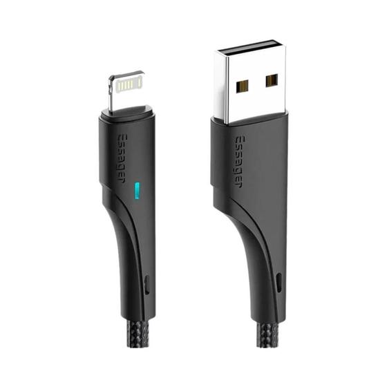 Imagem de Cabo USB Essager de Carregamento Rápido para iPhone - Compatível com 13, 12, 11, Pro Max, XR, XS, 8, 7, 6s e 5