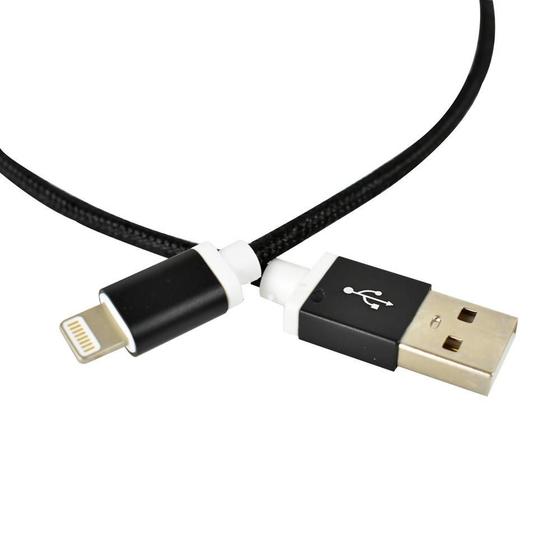 Imagem de Cabo Usb Evus C-057 Lightning Fast Charge Preto 1,0M