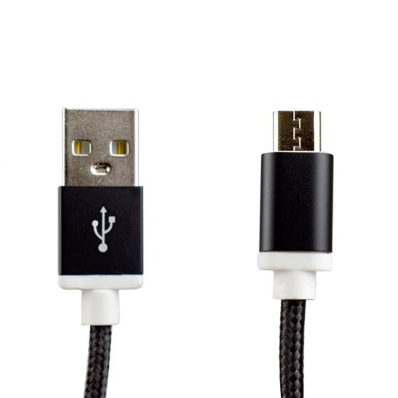 Imagem de Cabo Usb Evus Fast Charge Micro Usb 5P 1.0M C-054 Pto Blistr