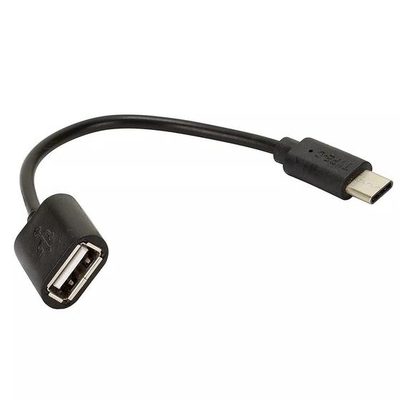 Imagem de Cabo USB Femea Para Type C Otg 15 Cm