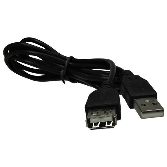 Imagem de Cabo Usb Fêmea para  Usb Macho Conectores 2.0 1,5 Metros