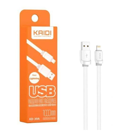 Imagem de Cabo Usb ios Lightning De Dados Carga Reforçado Turbo KD-39A Kaidi