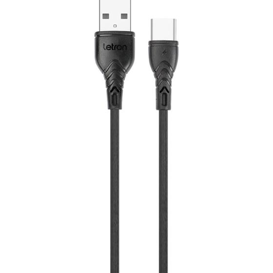 Imagem de Cabo USB Letron Tipo C 2.4A 1MT PT