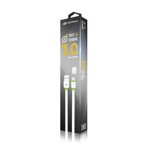 Imagem de Cabo usb-lightning 2,0a 1m cb-110wh c3t