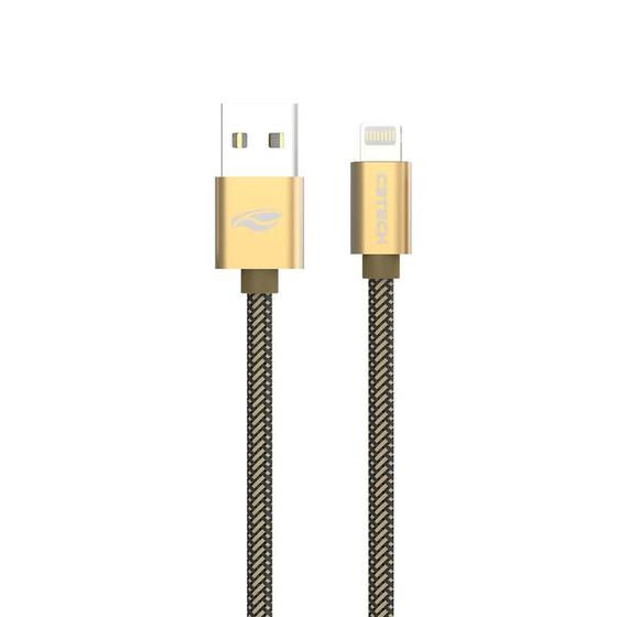 Imagem de Cabo USB Lightning C3Tech CB-210GD Dourado