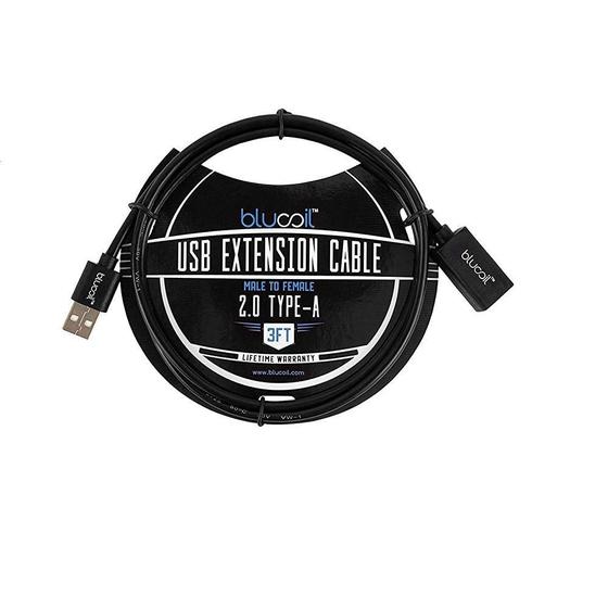 Imagem de Cabo Usb Macho E Fêmea Type-A 2.0 90Cm Blucoil