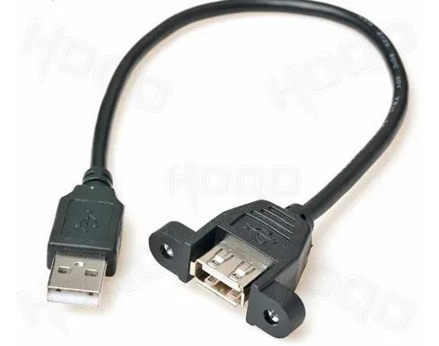 Imagem de Cabo Usb Macho-femea Extensor De 30cm - Para Painel Cor Preto