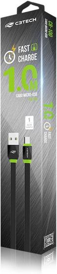 Imagem de Cabo usb-micro usb 2,0a 1m cb-100bk c3t