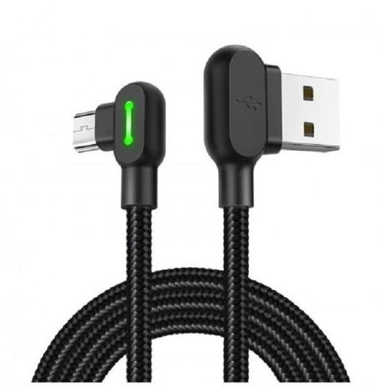 Imagem de Cabo Usb - Micro Usb (V8) 90 Led Nylon - Mcdodo (1,8M)