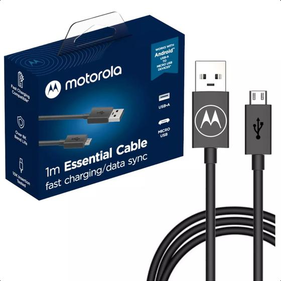 Imagem de Cabo USB Motorola Moto E6 Play Micro USB Original