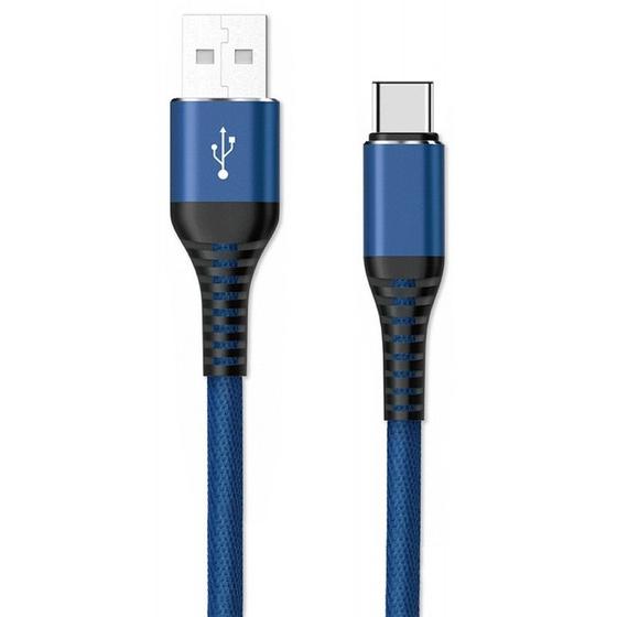 Imagem de Cabo USB p/ USB-C Hye HYE25BC 1.2M 3.1A Azul