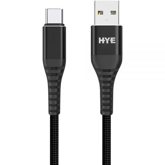 Imagem de Cabo USB p/ USB-C Hye HYE25C 1.2M 3.1A Preto