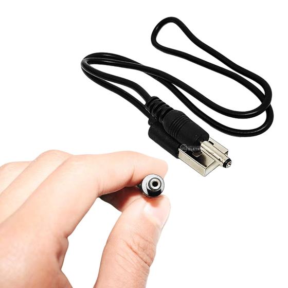 Imagem de Cabo USB P4 Mini 3,5mm*1,35mm Para Umidificador Gravadores Lanterna Mini Caixa De Som P4MINI50CMPR
