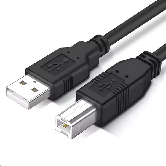 Imagem de Cabo Usb Para Impressora 2 Metros Universal Padrão 2.0 Com Filtro