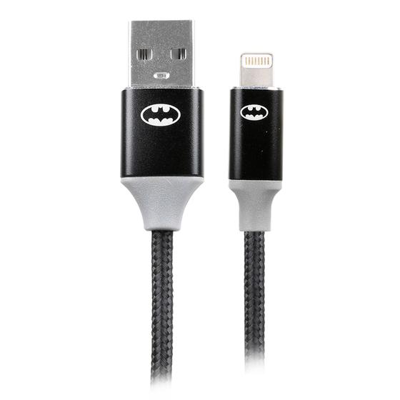 Imagem de Cabo usb para lightning dc mobile batman 1.50mt 2.4a 12w 5+ 