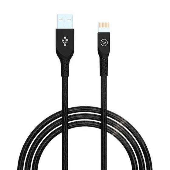 Imagem de Cabo USB para Lightning Iwill Strong 1,2m Preto Homologado Compatível com iPhone