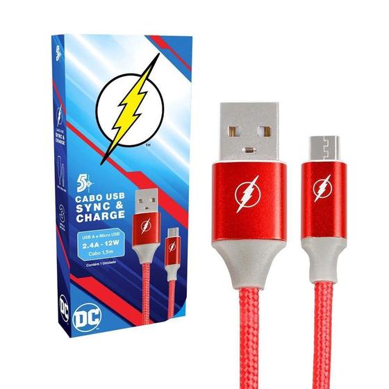 Imagem de Cabo Usb Para Micro Usb 1,5M 12W Flash Novo