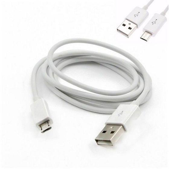 Imagem de Cabo USB Para Smartphone 2 Metros Branco Comp