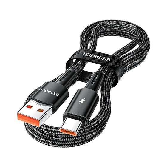 Imagem de Cabo USB Tipo C 120W/67W - Carga Super Rápida 6A para Xiaomi, Redmi e Black Shark