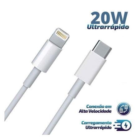 Imagem de Cabo USB Tipo-C 20W Turbo compativel iPhone/iPad SE2 X XR XS 11 12 13 14 15