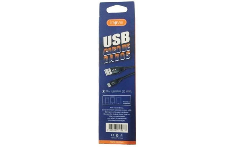 Imagem de Cabo USB Tipo C 3.4A - USB CBO-8747TC 1 Metro Inova