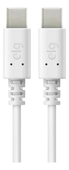 Imagem de Cabo USB Tipo C BRANCO ELG - TC2TCM