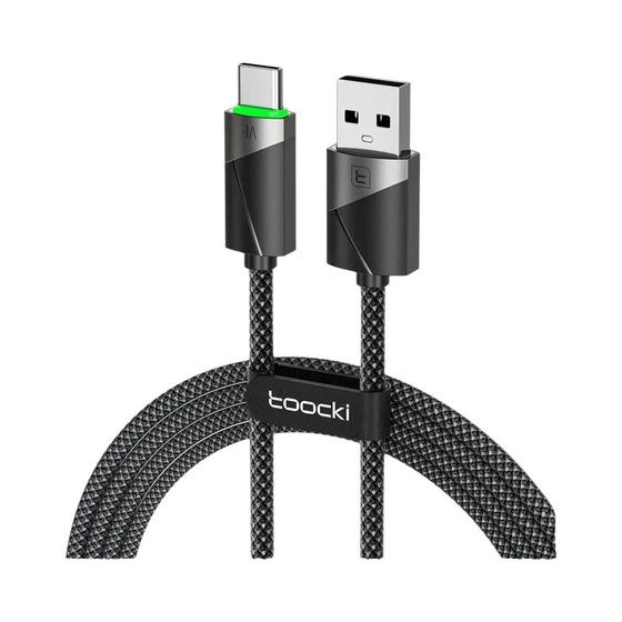 Imagem de Cabo USB Tipo C de Carregamento Rápido 60W (3A) com Desligamento Inteligente - Xiaomi, Samsung, Huawei, LG