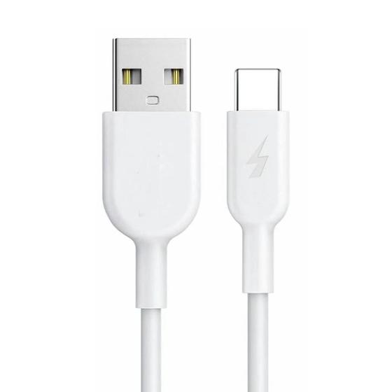 Imagem de Cabo usb tipo c Turbo Branco para Samsung A04s A14 A24 A34 A54 carregador e Dados
