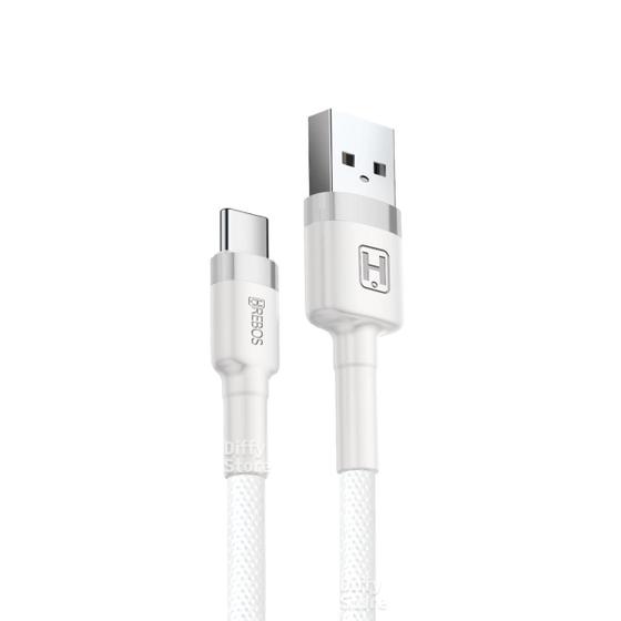 Imagem de Cabo USB TIPO C Turbo para Samsung Cabo de 1 Metro Reforçado e Emborrachado