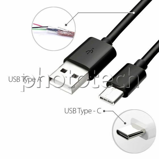 Imagem de Cabo usb tipo c usb 2.0 type c usb type a