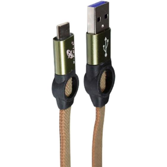 Imagem de Cabo USB Turbo TYPE C NYLON FLAT 3.0A 1M
