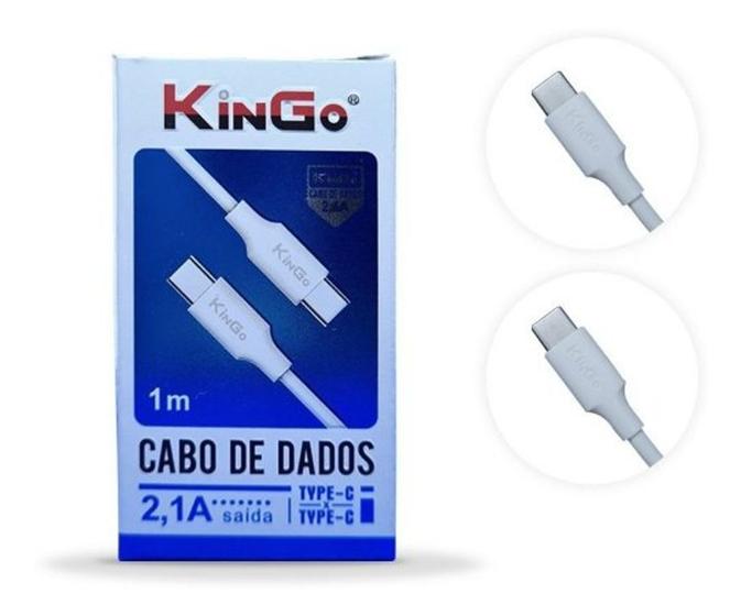 Imagem de Cabo Usb Type C 1m Carga Rápida Kingo - 1 Metro