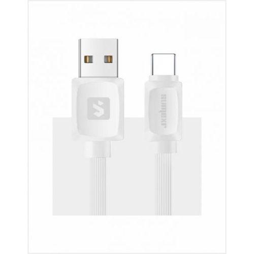 Imagem de Cabo USB Type C emborrachado Flat 1m 2.4A Sumexr SS-B13C