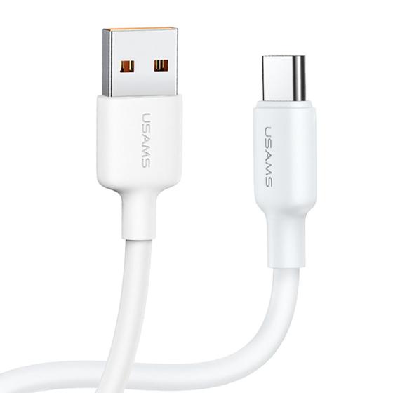 Imagem de Cabo Usb Usams Tipo A para Tipo C Máx 3A 3 Metros Branco